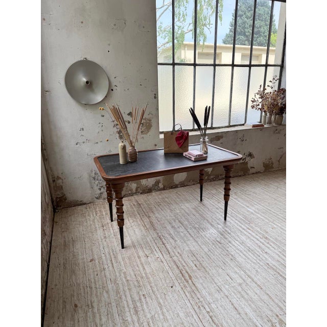 High Drapery Table in Walnut, 1890s For Sale - Image 9 of 18