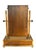 Late 20th Century Neoclassical Hollywood Regency Brass-Clad Mahogany Vanity Dressing Mirror For Sale - Image 5 of 13