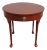 Vintage Queen Anne Style Round Mahogany Side Table by Baker Furniture Co. For Sale