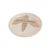 Vintage Hand-Painted Ceramic Moth Decorative Charger Plate For Sale - Image 4 of 12