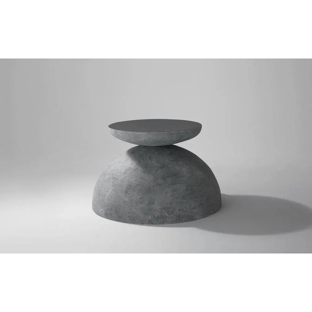 Isola table 70 by Imperfettolab Dimensions: 70 x H 44 cm Materials: Raw material