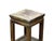 Taupe Vintage Patina Square Slim Wood Pedestal Display Stand Side Table For Sale - Image 8 of 10