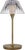 Modern Waterford by Visual Comfort Signature Blaze 12" Rechargeable Table Lamp in Natural Brass with Clear Crystal For Sale - Image 3 of 3