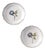 Manganese Rose Plates from Nevers Faience, 1700s, Set of 2 For Sale