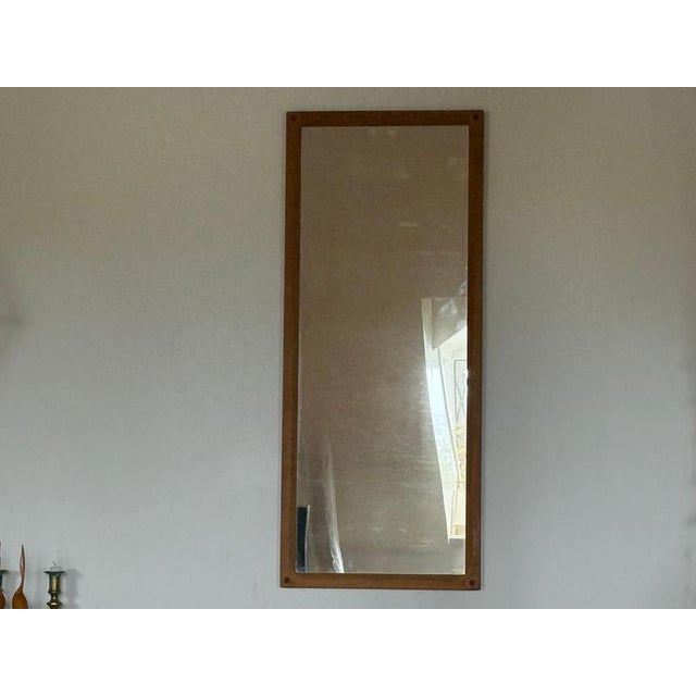 Wood Mirror and Drawer Cabinet in Oak by Kai Kristiansen, 1960s, Set of 2 For Sale - Image 7 of 12