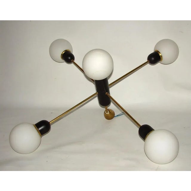 Modern Mid-Century Chandelier, 1960s For Sale - Image 3 of 9