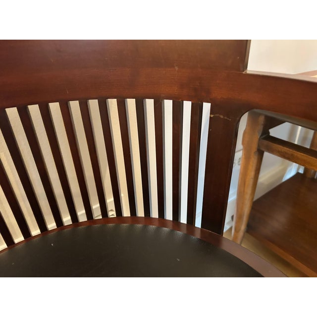 Wood Barrel Chair by Frank Lloyd Wright for Cassina (1980s/1990s) For Sale - Image 7 of 8