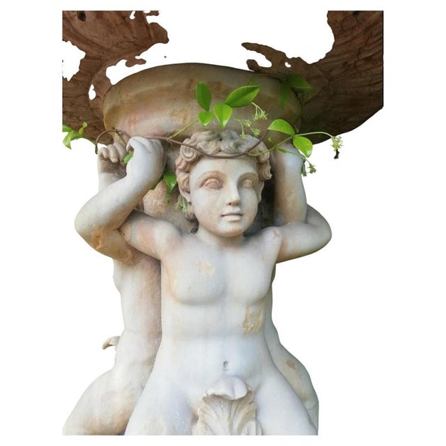 Baroque Centerpiece Fountain with Octagonal Basin in Rosso Verona Marble, 18th Century For Sale - Image 3 of 8