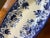 Ceramic David Johnston Versailles France Mid 19th Century Flow Blue Morning Glory Fish Platter With Insert For Sale - Image 7 of 12