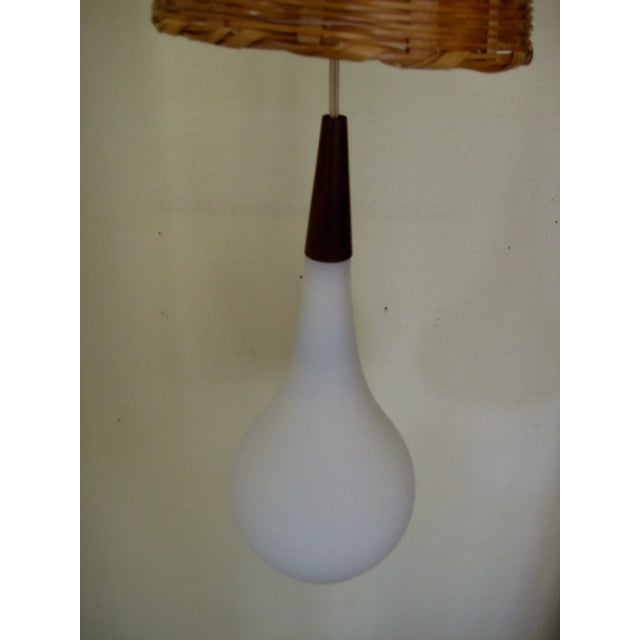 Wood Danish Mid-Century Modern Wall Pendant Lamp For Sale - Image 7 of 11