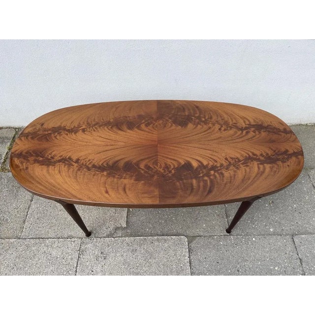 1950s Vintage Coffee Table in Walnut, 1950s For Sale - Image 5 of 12