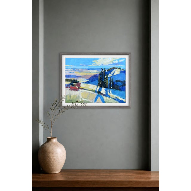 12 x 16 oil on canvas panel Cypress Shadows Signed: Haas Unframed. Frames shown are sample only.