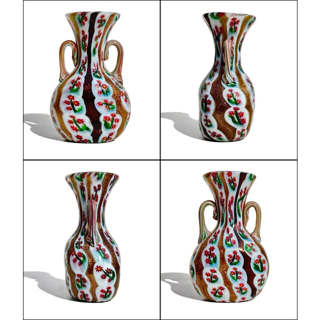 Spectacular piece of Italian art glass designed by Vittorio Zuffi and produced by Fratelli Toso of Murano, Italy, likely...