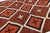 2020s Modern Navajo-Inspired Geometric Wool Rug – Handmade in Terracotta and Off-White For Sale - Image 5 of 11