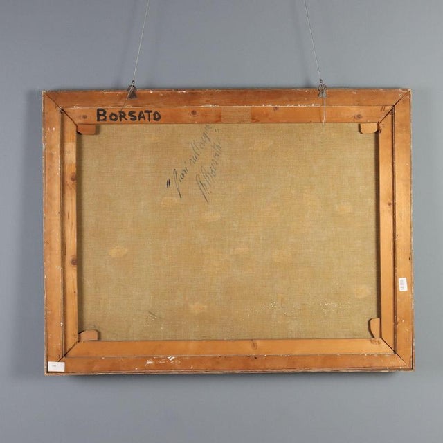 Renato Borsato, Modern Painting, 1957, Oil on Canvas For Sale - Image 9 of 12