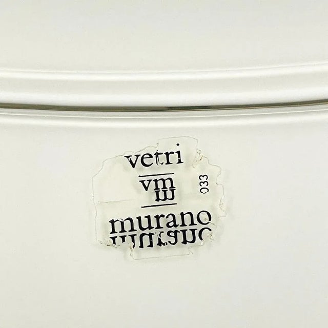 Mid-Century Modern Mid-Century Murano Glass Ceiling or Wall Lamp by Veturia De Majo, Italy, 1970s For Sale - Image 3 of 13