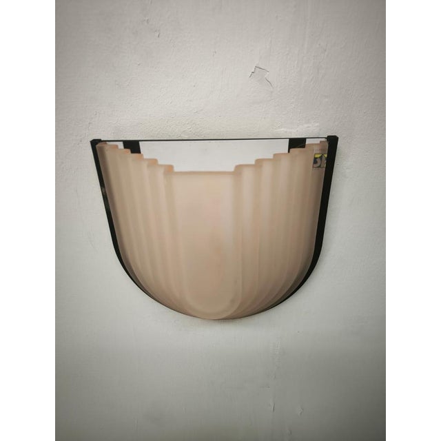 Pink Wall Light from F. Fabbian, 1980s For Sale - Image 9 of 10