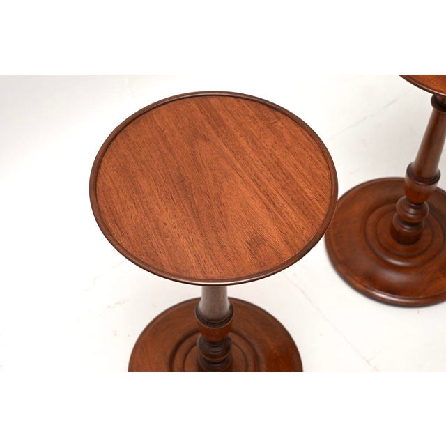 1900 - 1909 Antique Edwardian Wine Tables, 1900, Set of 2 For Sale - Image 5 of 8