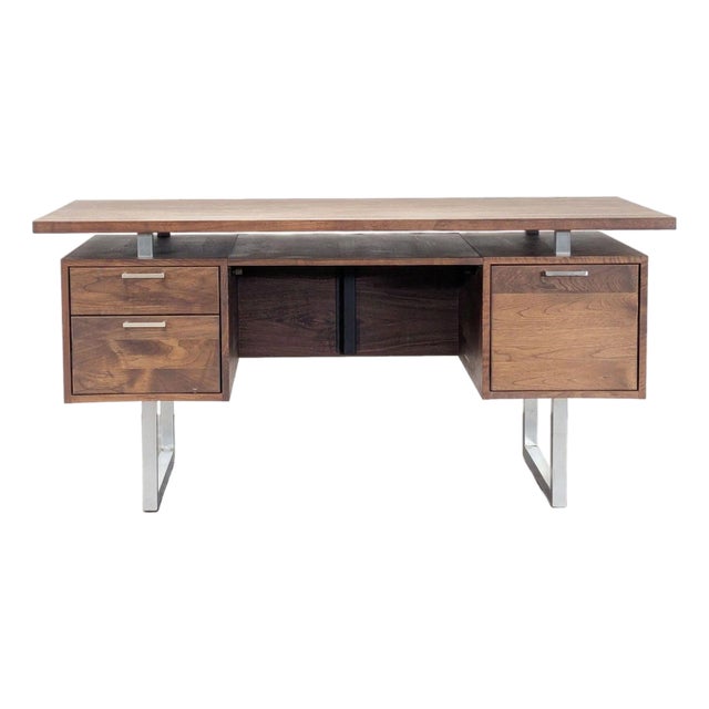 Crate and Barrel Clybourn Modern Executive Desk For Sale