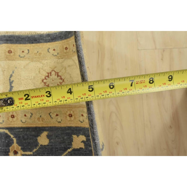 Ziegler Rug 5’10” X 8’9” Blue Wool Traditional Hand-Knotted Oriental Carpet For Sale - Image 11 of 13