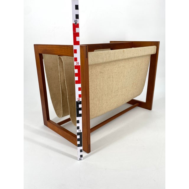 Mid-Century Newspaper Rack by Aksel Kjersgaard for Odder Møbler, Denmark, 1960s For Sale - Image 11 of 12