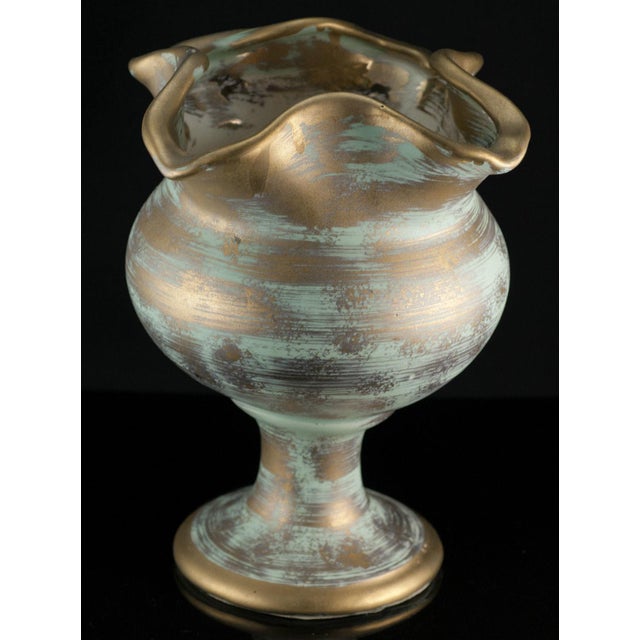 Vintage 1960's Japanese Inarco Pottery Harvest Gold Vase Chairish