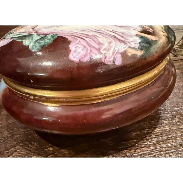 Large Antique T&v Limoges Hand-Painted Vanity Box With Classical Scene, Circa 1892–1907 For Sale - Image 12 of 18