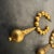 Metal A Set of 1980s Costume Jewelry Gilt Metal Italian Earrings For Sale - Image 7 of 9
