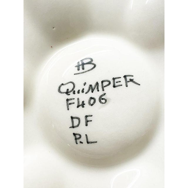 20th Century, Glazed Pottery Dishes, France, Set of 2 For Sale - Image 11 of 12