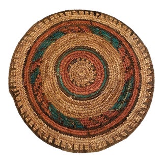 1990s Handwoven Coiled Basket From Zimbabwe Africa For Sale