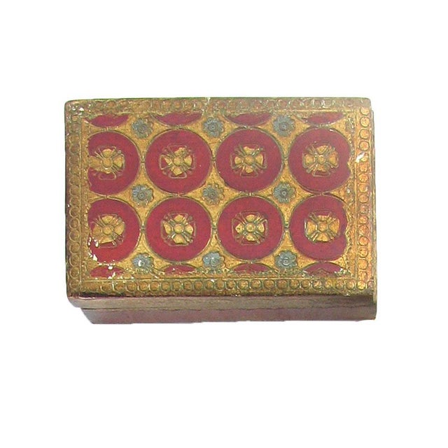 Mid 20th Century Italian Florentine Gilt Boxes & Tray, Set of 4 For Sale - Image 5 of 7
