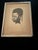 1970s Black Art Framed Black and White Portrait Drawing of a Young Person For Sale - Image 9 of 12