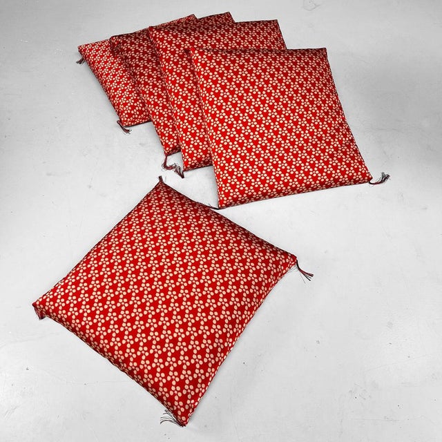 Japanese Zabuton Floor Cushions, 1980s, Set of 5 For Sale - Image 13 of 18