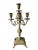 Metal 1940s Brass Candelabra Pair With Five Arm Design in Rococo Style For Sale - Image 7 of 12