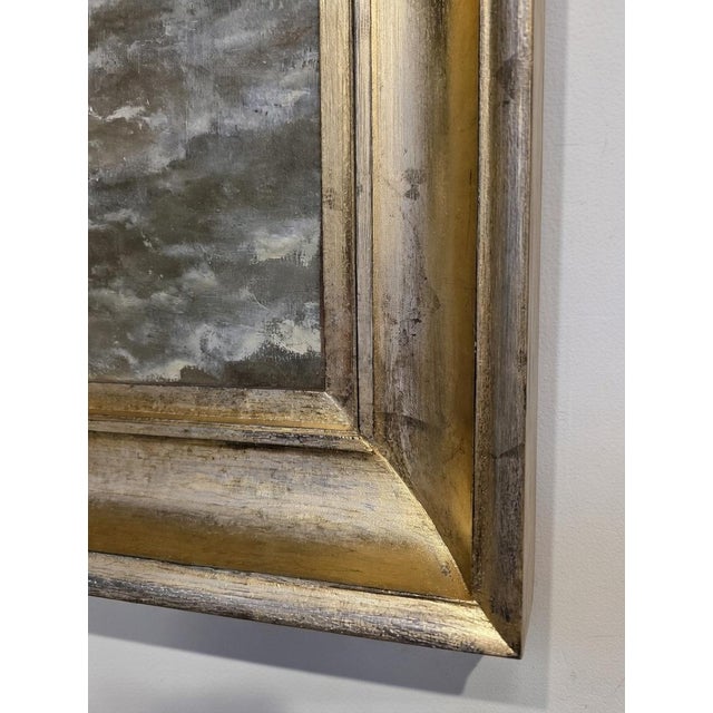 Dutch Artist, Boats at Sea, 1800s, Oil on Canvas For Sale - Image 4 of 14