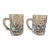 1980s Tiffany & Co. "Ice Rock" Cut Crystal Glass Beer Mugs Pair For Sale