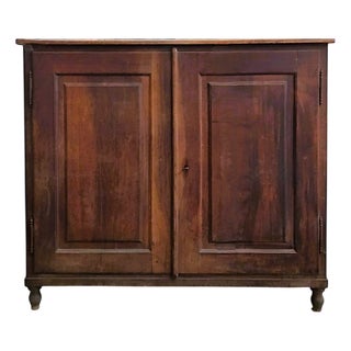 Antique Walnut Sideboard with Drawers, Italy, 1830s For Sale