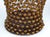Set 2 Vintage Decorative Amber Gemstone Beaded Lattice Hourglass Shaped Candle Holders For Sale - Image 11 of 15