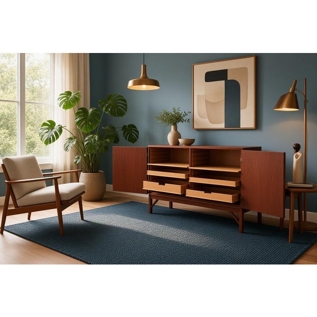 China Cabinet Model 132 in Teak by Børge Mogensen for FDB, 1960s For Sale - Image 15 of 16