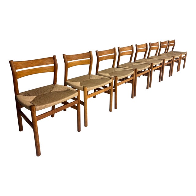 BM-1 Dining Chairs in Oak by Børge Mogensen for C.M Møbler, 1947, Set of 8 For Sale