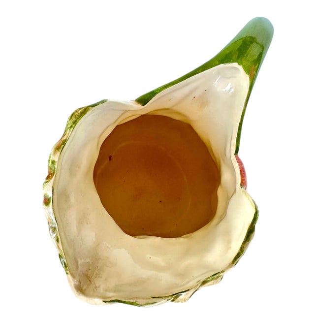 Vintage Ceramic Pitcher Jug Vegetables Multi Color Love Debbie Multicolor For Sale - Image 4 of 12