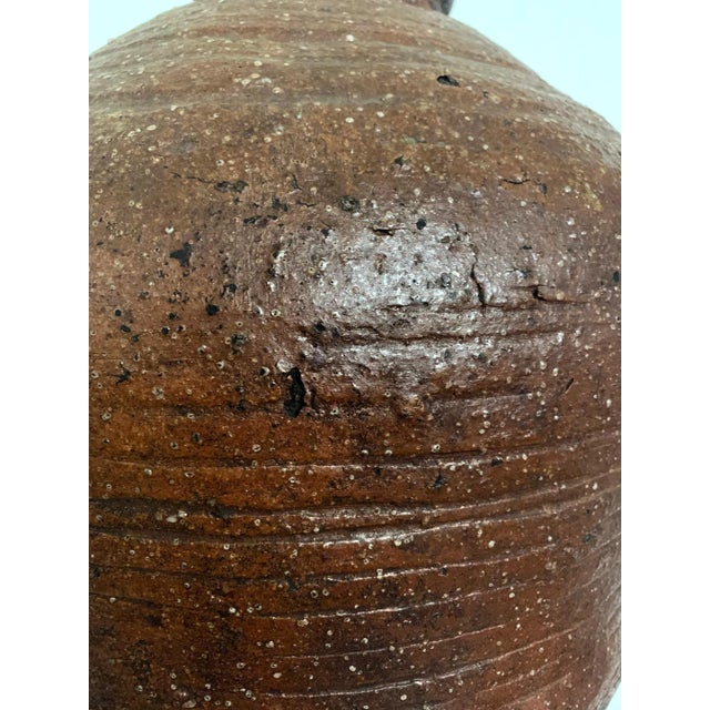 17th Century Large Japanese Antique Shigaraki Tsubo Jar For Sale - Image 5 of 13