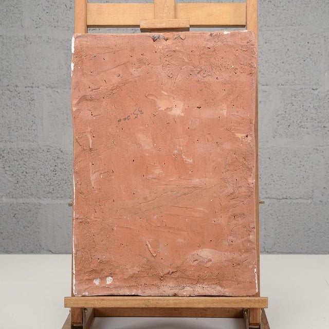 Coat-of-Arms Plaque in Terracotta, 1970s For Sale - Image 4 of 5