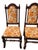 1970s Ethan Allen Jacobean Royal Charter Oak Dining Room Side Chairs Gothic Pair For Sale In Philadelphia - Image 6 of 15