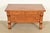 Victorian Antique American Empire Carved Tiger Oak Lowboy Dresser, Circa 1900 For Sale - Image 3 of 11