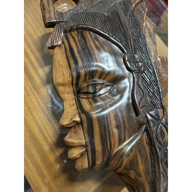 1950s Large African Wedding Masks, 1950s, Set of 2 For Sale - Image 5 of 14