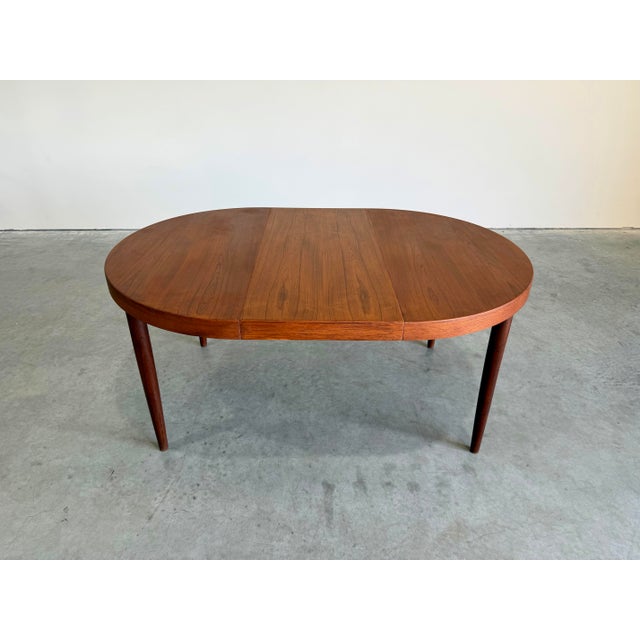 1960s Kai Kristiansen Attrb Danish Teak Dining Table c.1960’s, 2 Leaves For Sale - Image 5 of 14