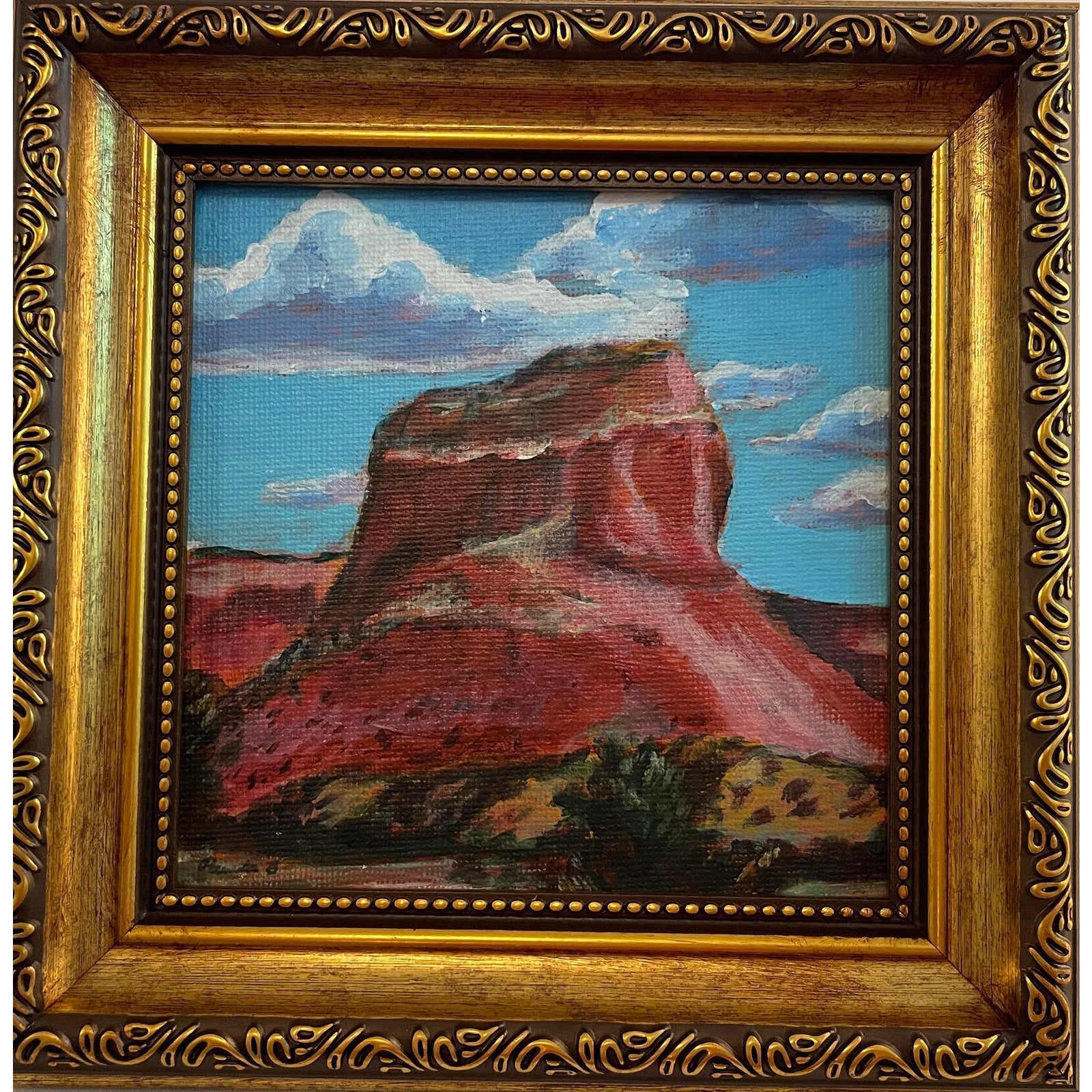 Ghost Ranch Mesa Landscape Painting – Original Southwest Desert Artwork ...