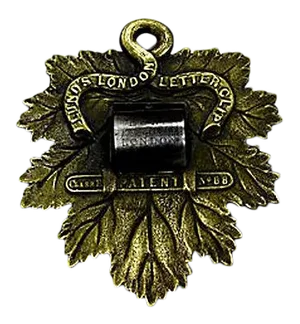 19th-Century English Brass Leaf Letter / Document Clip