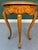 Early 20th Century 20th Century French Louis XV Carved Yew and Mahogany Floral Marquetry Side Tables (Pair) For Sale - Image 5 of 9